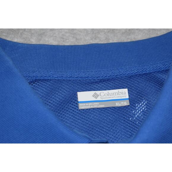 Columbia PFG Performance Fishing Gear Mens Size XL Golf Polo Shirt Vented - Picture 7 of 8